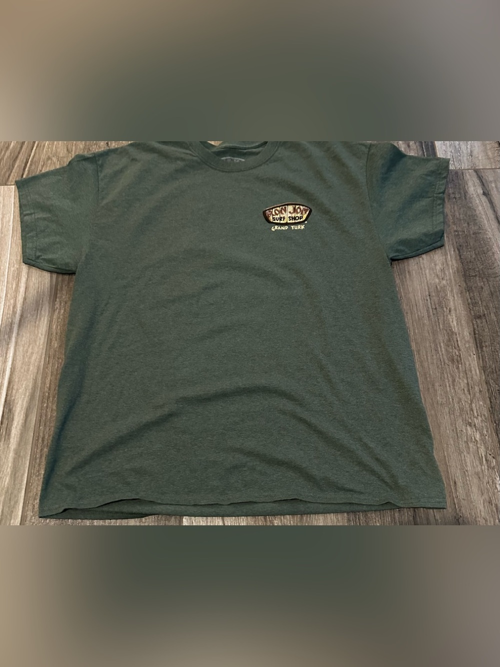 Ron Jon Olive Green Tee with Surf Logo